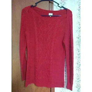 Crown & Ivy Women's Red Sweater Size PP (Small)